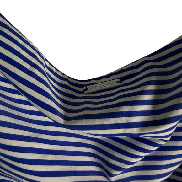 Sea Level Varsity Halter Bandeau Tankini Bottoms Two Piece Swimsuit Set Sz 10 - Picture 11 of 16